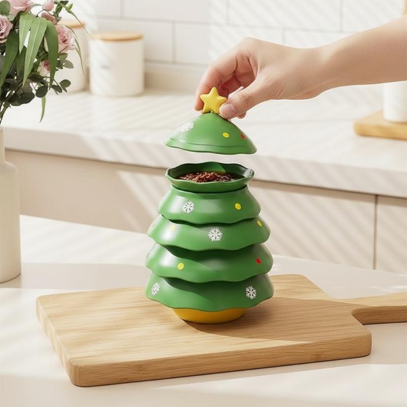 クリスマスツリー型ディップソース皿 1個。クリエイティブで美 - Home Cooking Recipes のレビューと価格