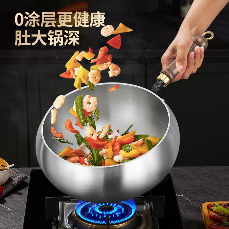 康強316ステンレス製腹型鍋、家庭用調理鍋、無コーティングノ - Home Cooking Gas のレビューと価格
